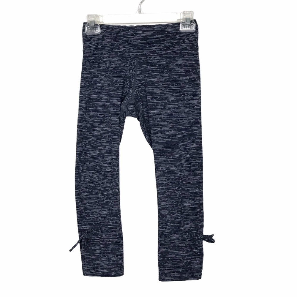 Roadrunner Sports Gray Crop Tie Bottom Leggings